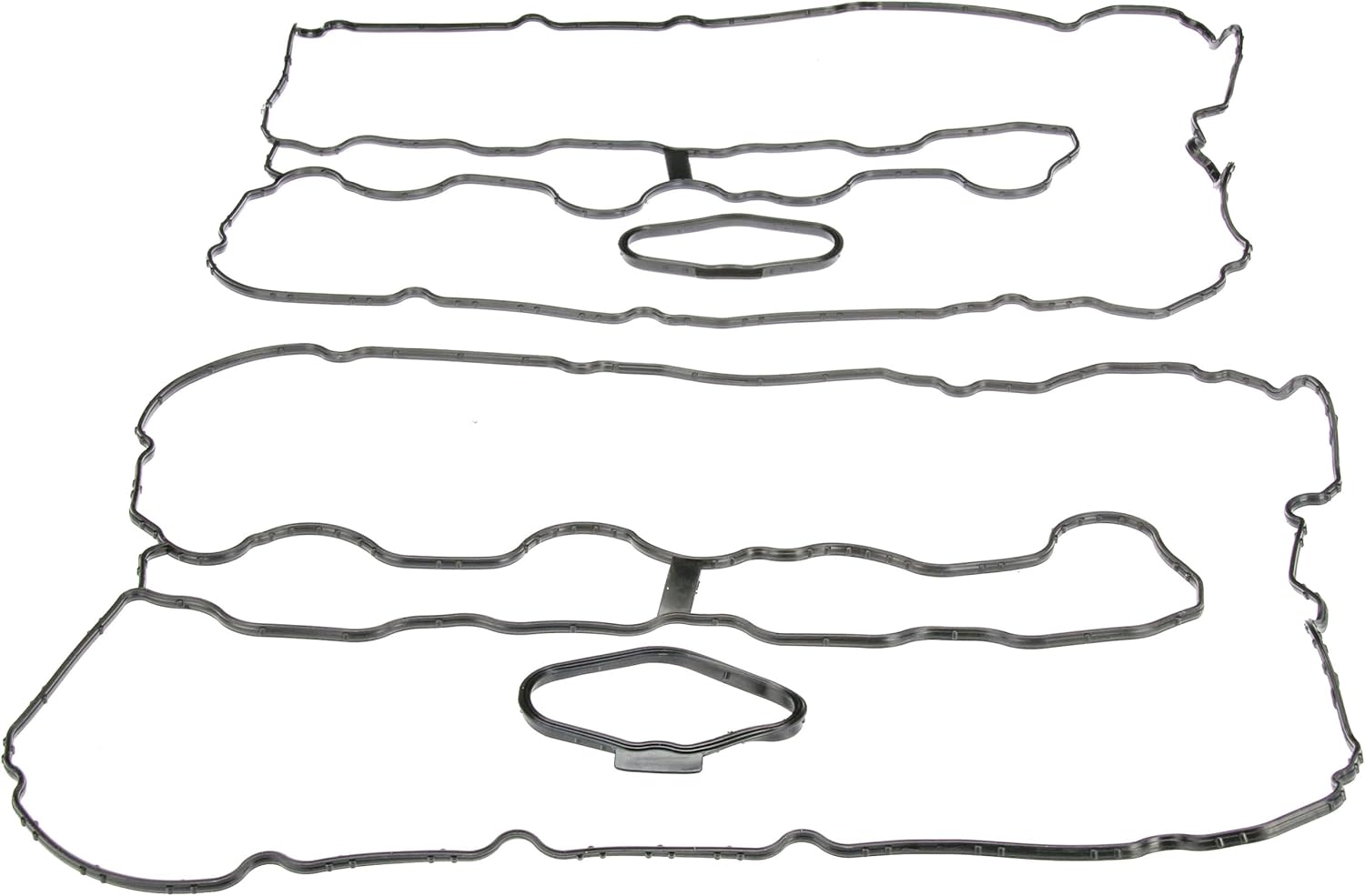 URO Parts 111275662KIT Valve Cover Gasket Set, Kit Includes: (2) 11 12 8 636 401 (1) 11 12 7 566 288 (1) 11 12 7 566 289