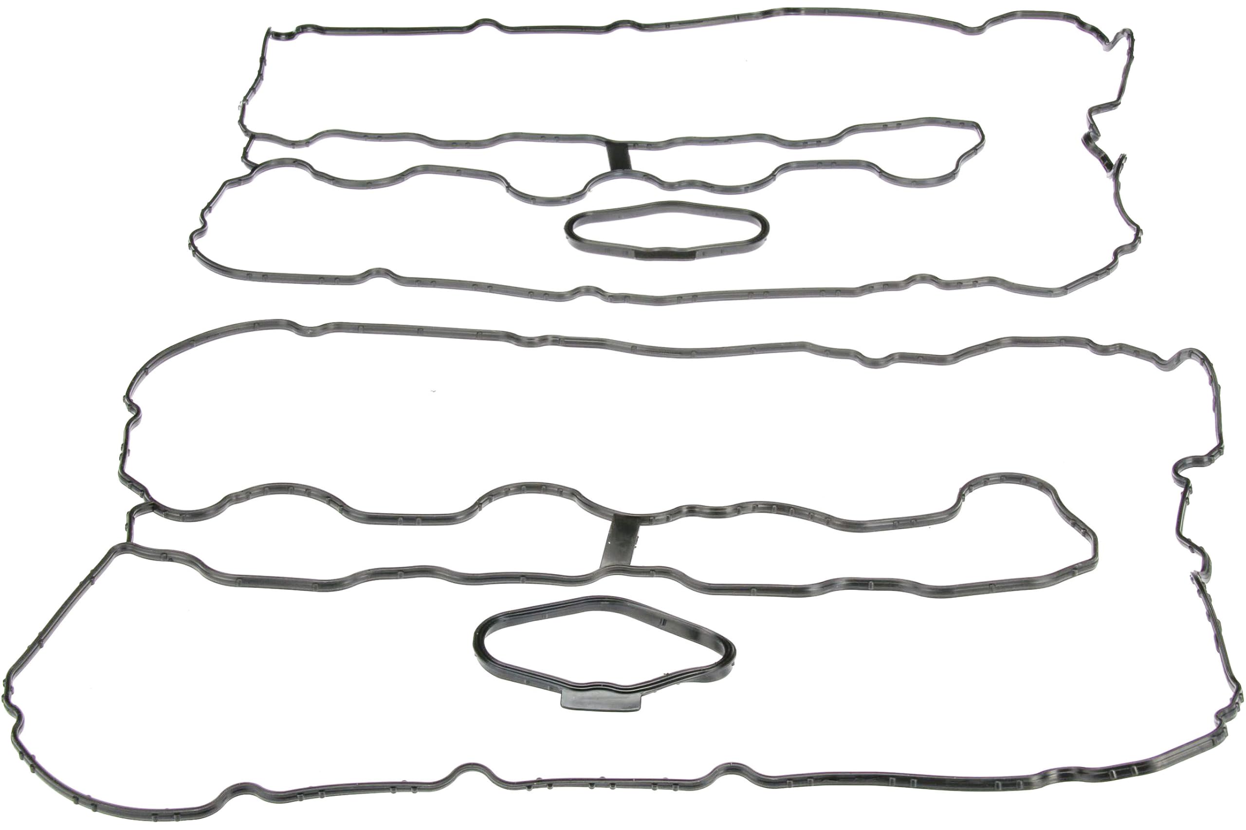 URO Parts 111275662KIT Valve Cover Gasket Set, Kit Includes: (2) 11 12 8 636 401 (1) 11 12 7 566 288 (1) 11 12 7 566 289
