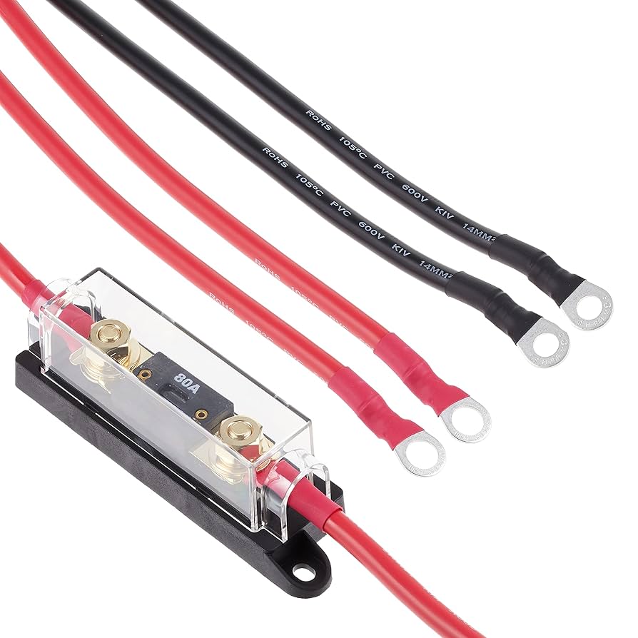 RENOGY走行充電器５メートルケーブルやとインバーター他ケーブル RENOGY 走行充電器 50A 12V RBC50D1S-G4モデル ＋14SQ KIV線