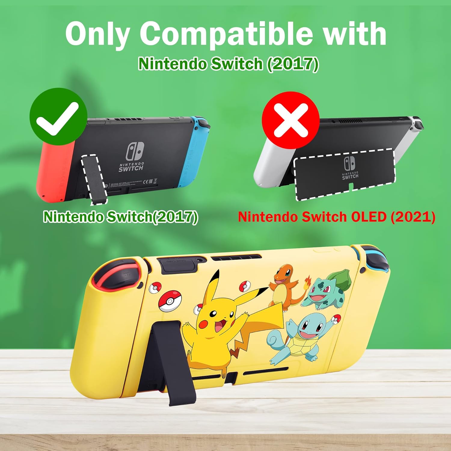 Xcitifun Case Designed for Nintendo Switch for Girls Boys Kids Soft Slim TPU Switch Cases Cute Kawaii Character Cartoon Protective Shell Cover Compatible with Nintendo Switch 2017 - Yellow Animals - Image 3