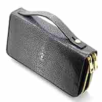 スタースティングレイ ダブルジッパー ウォレット 大容量 財布 ブラック 黒 スタースティングレイ ダブルジッパー ウォレット 大容量 財布