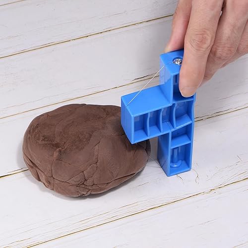 Miniatura 5 de HARFINGTON Herramienta de corte en ángulo, herramienta de corte en ángulo, cortador de bisel de alambre, herramienta de corte de arcilla de