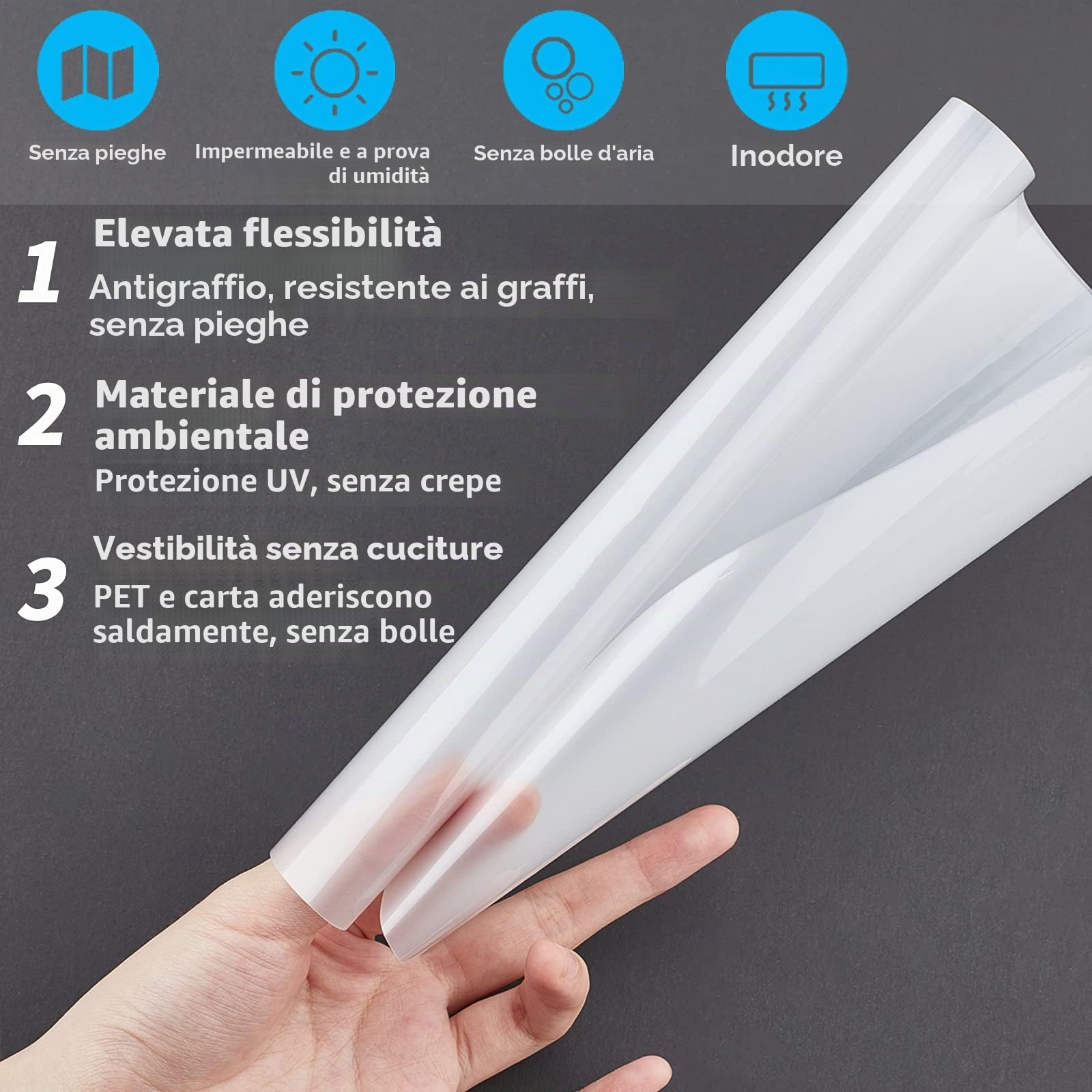 NBEADS Buste per Plastificazione Termica 150pz 5 stili Pellicola Trasparente Protettiva 0.07-0.12mm