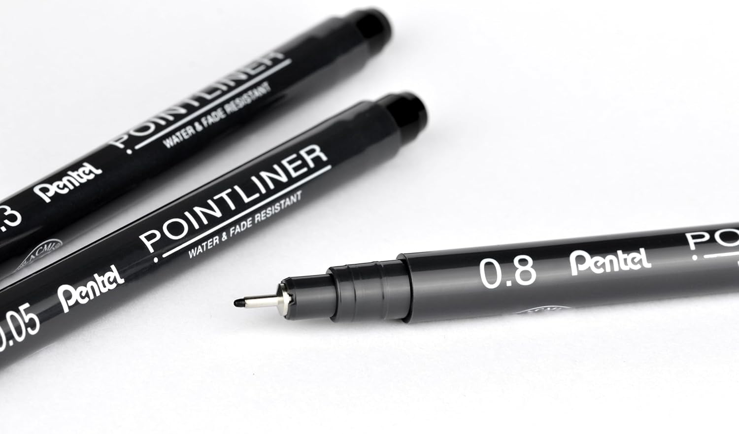 Pentel Pointliner Pigmented Calibrated Marker, 0.8mm Tip