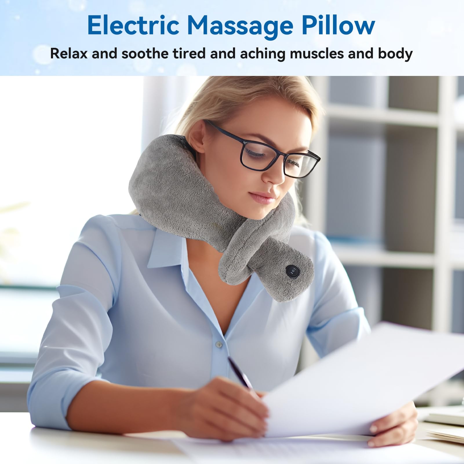 vibrating neck pillow amazon Amazon.com: Massaging Neck Pillow Wrap, Vibrating Neck Pillow, Cordless Vibrating  Massaging Neck Pillow Massage Cushion Travel Neck Head Chin Support Pillow  to Relax Muscle Relieve Stress : Home & Kitchen main image 0