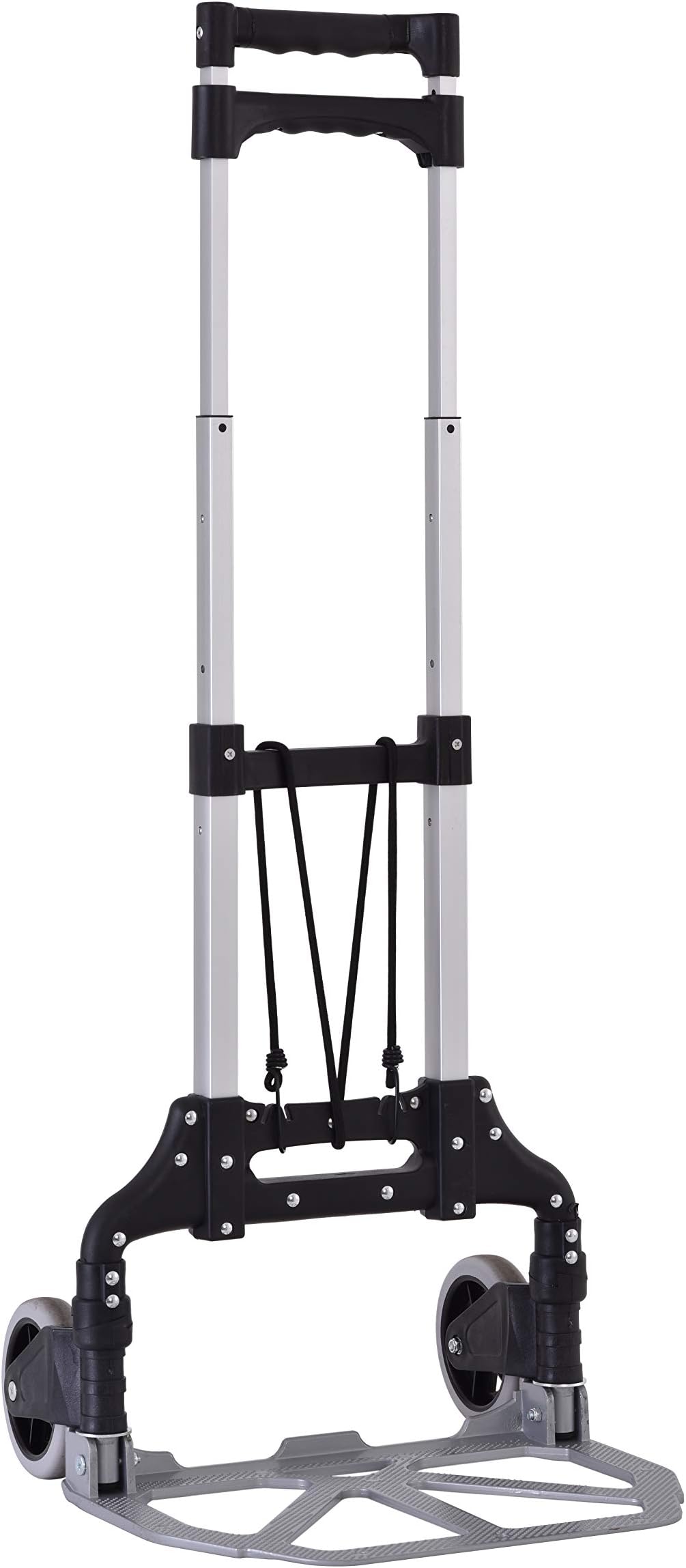 Muscle Carts SFHT1511-BLK Folding Hand Truck Dolly, 120 Lbs Capacity, 120 Pounds Load Capacity, 33" Height, 3" width, 19" Length,