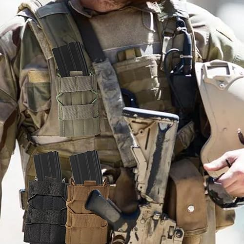 Miniatura 2 de Mag Pouch Holder 0.219 in Rifle Magazine Bolsas Ajustable Universal Single Mag Holster