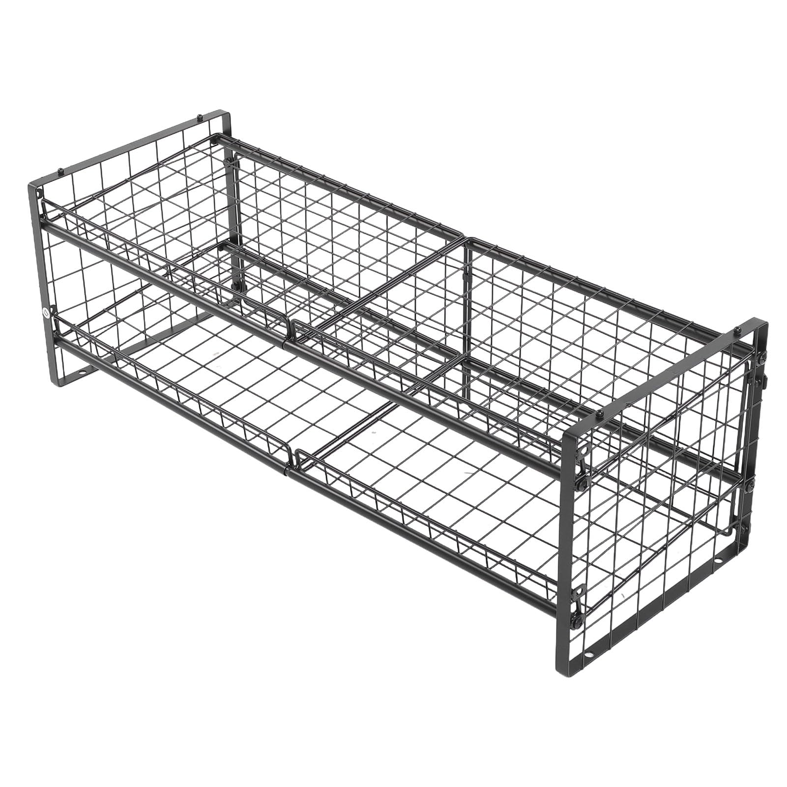 Organizador de Latas Apilable de 2 Niveles, Estante de Almacenamiento Ajustable de Acero Al Carbono con Capacidad para 64 Latas, con Diseño de Estante Inclinado para