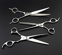 Vista 6 de Purple Dragon 7.0 pulgadas Rhinestone Decoración 3PCS Pet Grooming Tijeras Perro Corte y adelgazamiento Tijeras Set