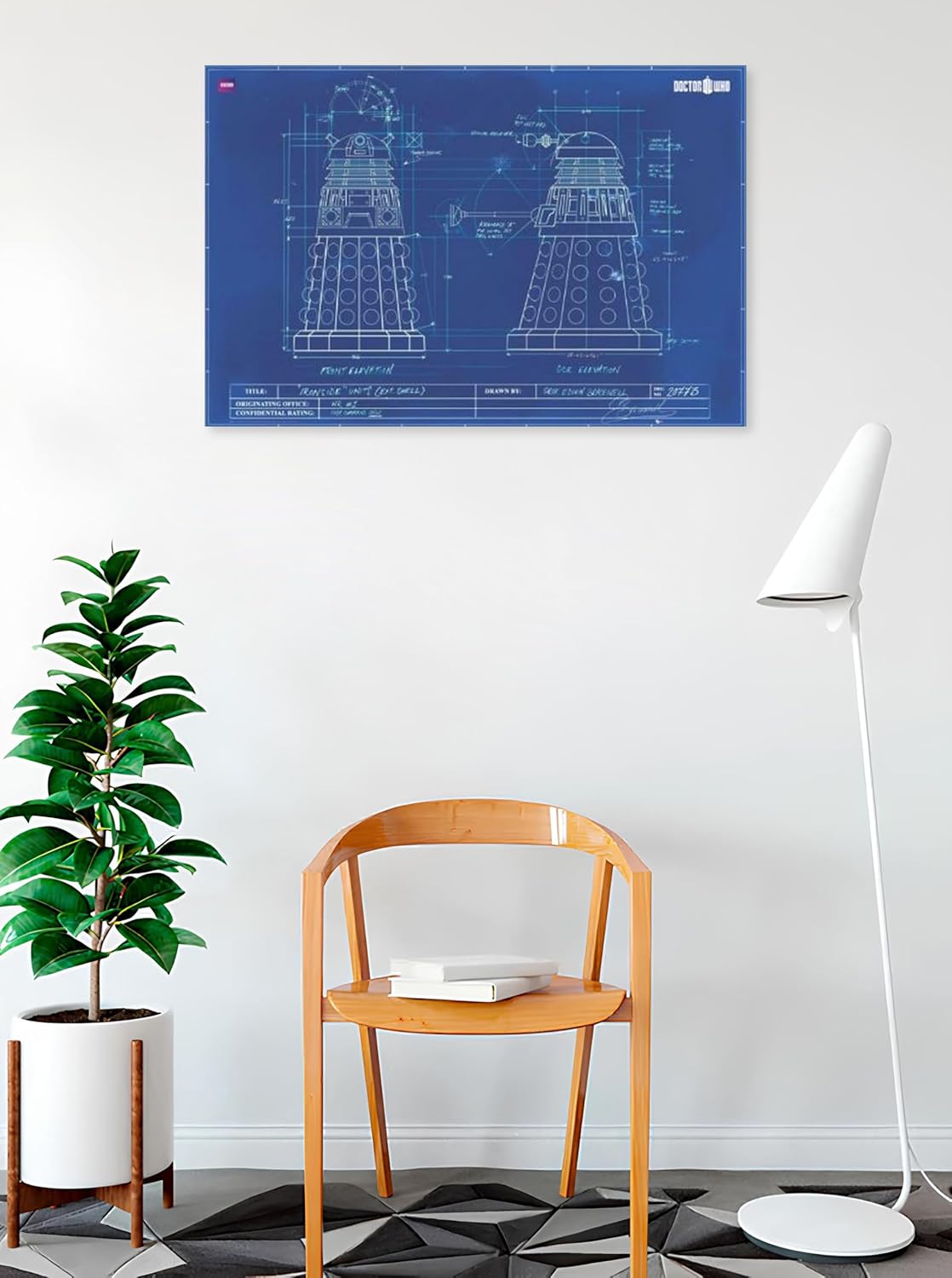 Doctor Who - Dalek Blue Prints Poster 36 x 24in