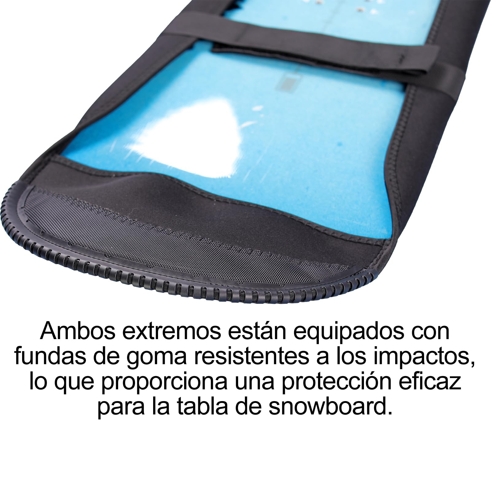 Funda para snowboard, bolsa de snowboard ajustable suave con correa para el hombro con ribete
