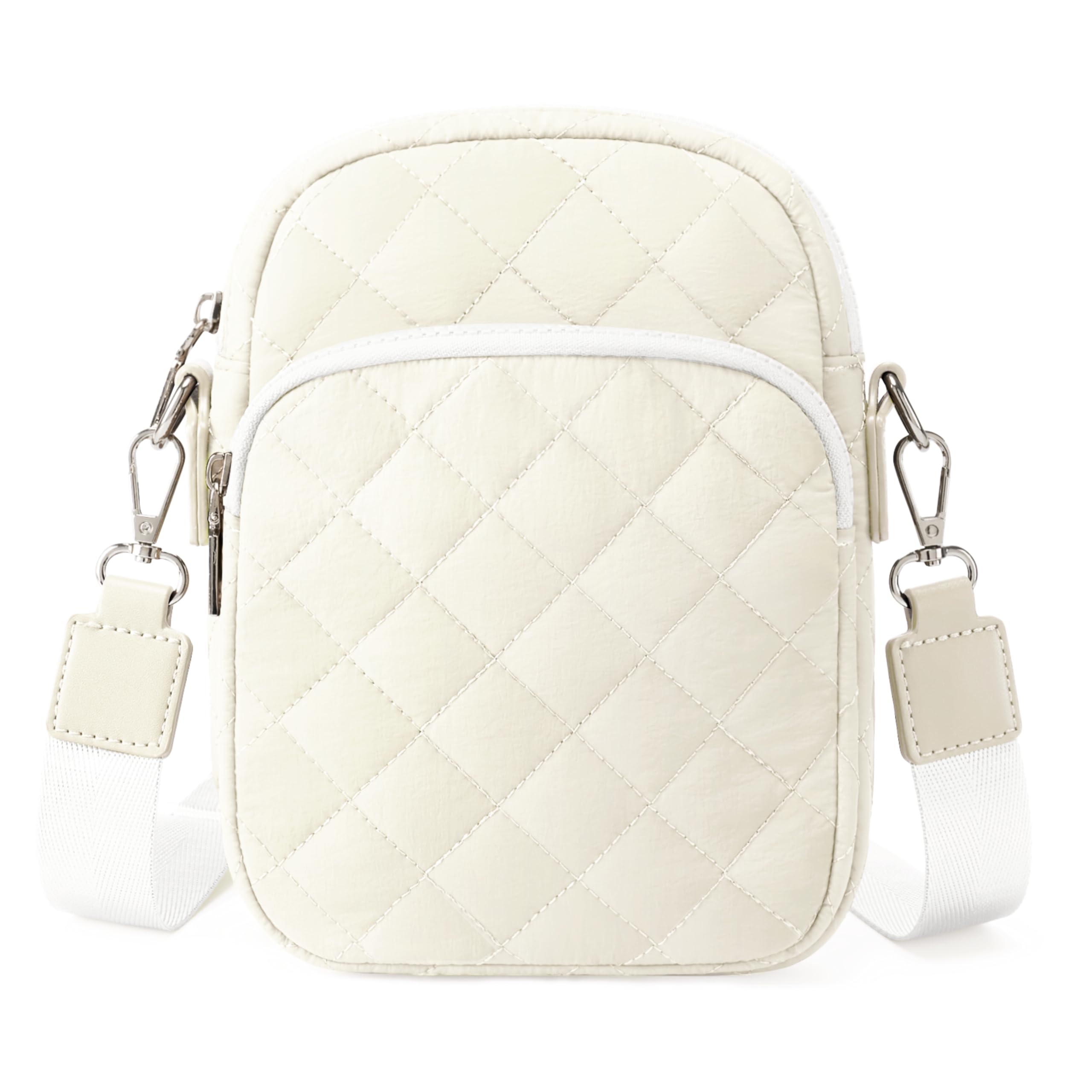 Quilted Crossbody Bag Small Women Shoulder Bags Purses Handbag Backpack Puffer Soft Fashion Design Magnetic and Zipper Pocket