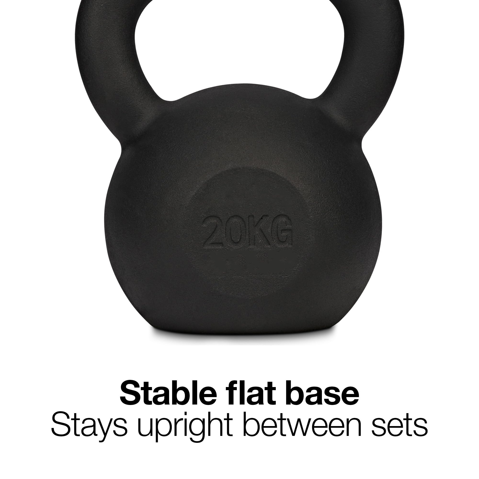 Athlyt Kettlebell żeliwny, 20 kg, czarny