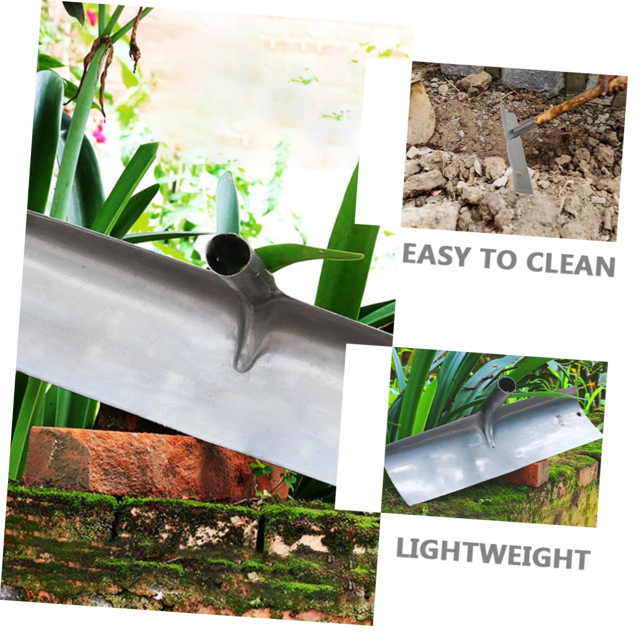 Happyyami 2 Piezas Raspador de Lodo Animales rastrillos cooperativa Exterior rastrillo de nivelación de césped Pala de jardinería Pala para Caca Palas de jardinería Acero Carbono Silver