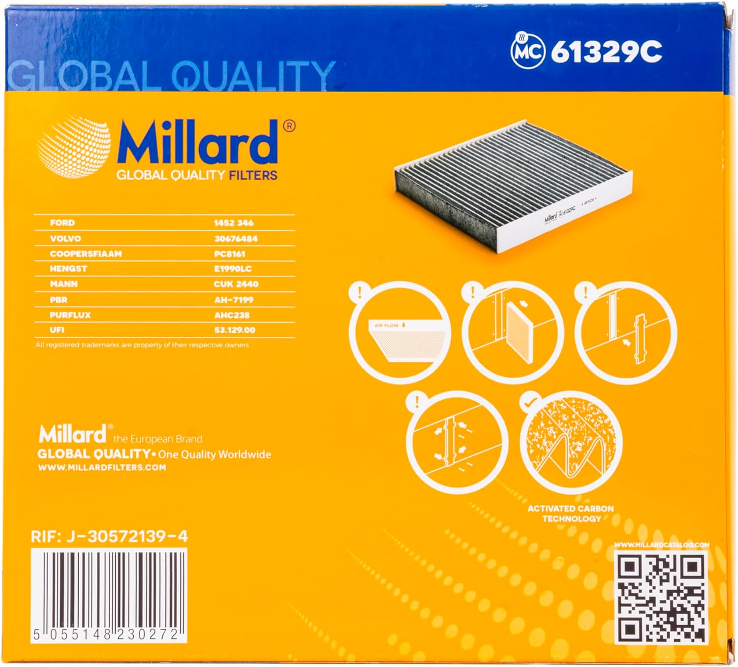 Millard Filters MC-61329C Cabin Filter