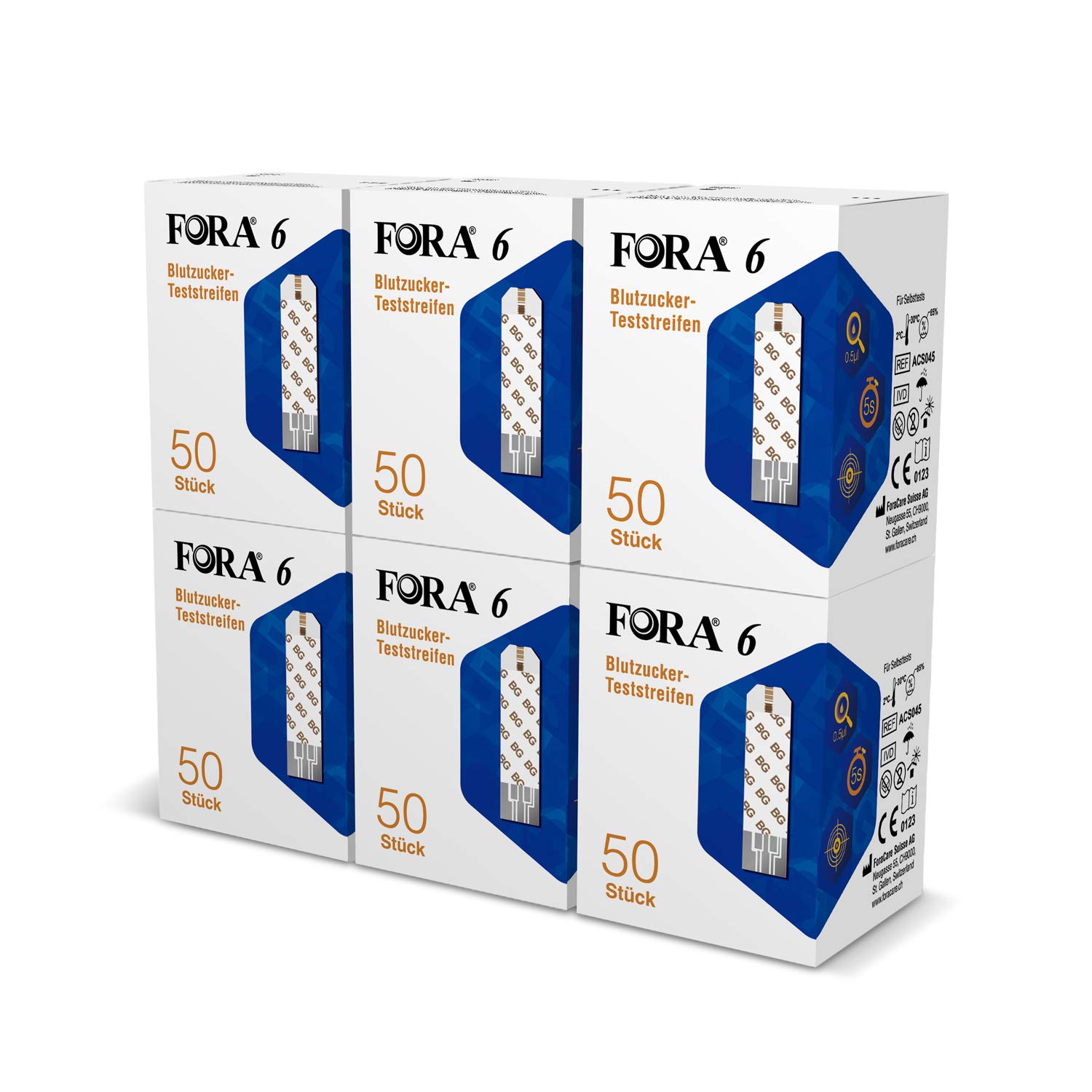 Strisce Reattive Glicemia FORA6 (XXL)