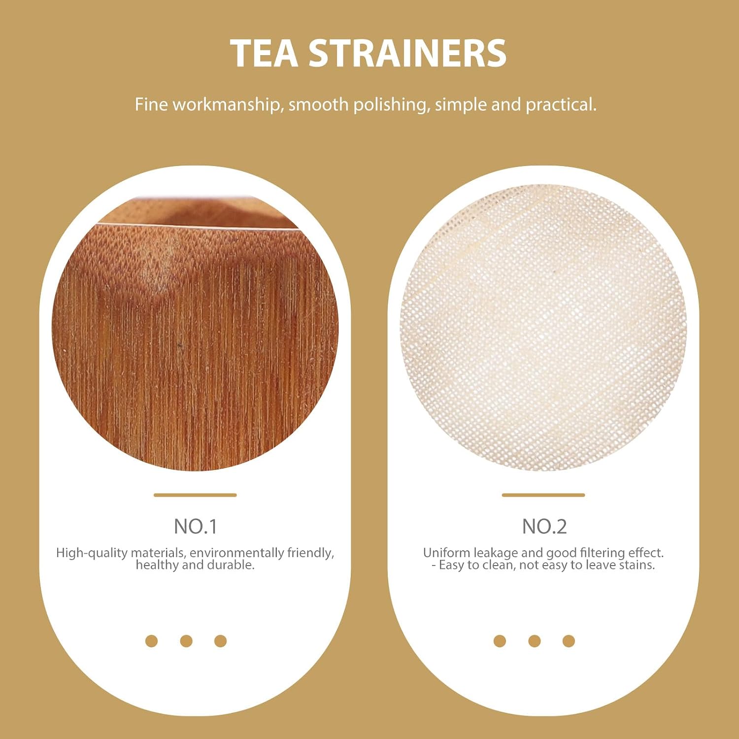 SHOWERORO Creative Root Tea Infuser Filters 2pcs with Cloth Mesh Reusable Tea Strainers for Loose Leaf Brewing Random Color