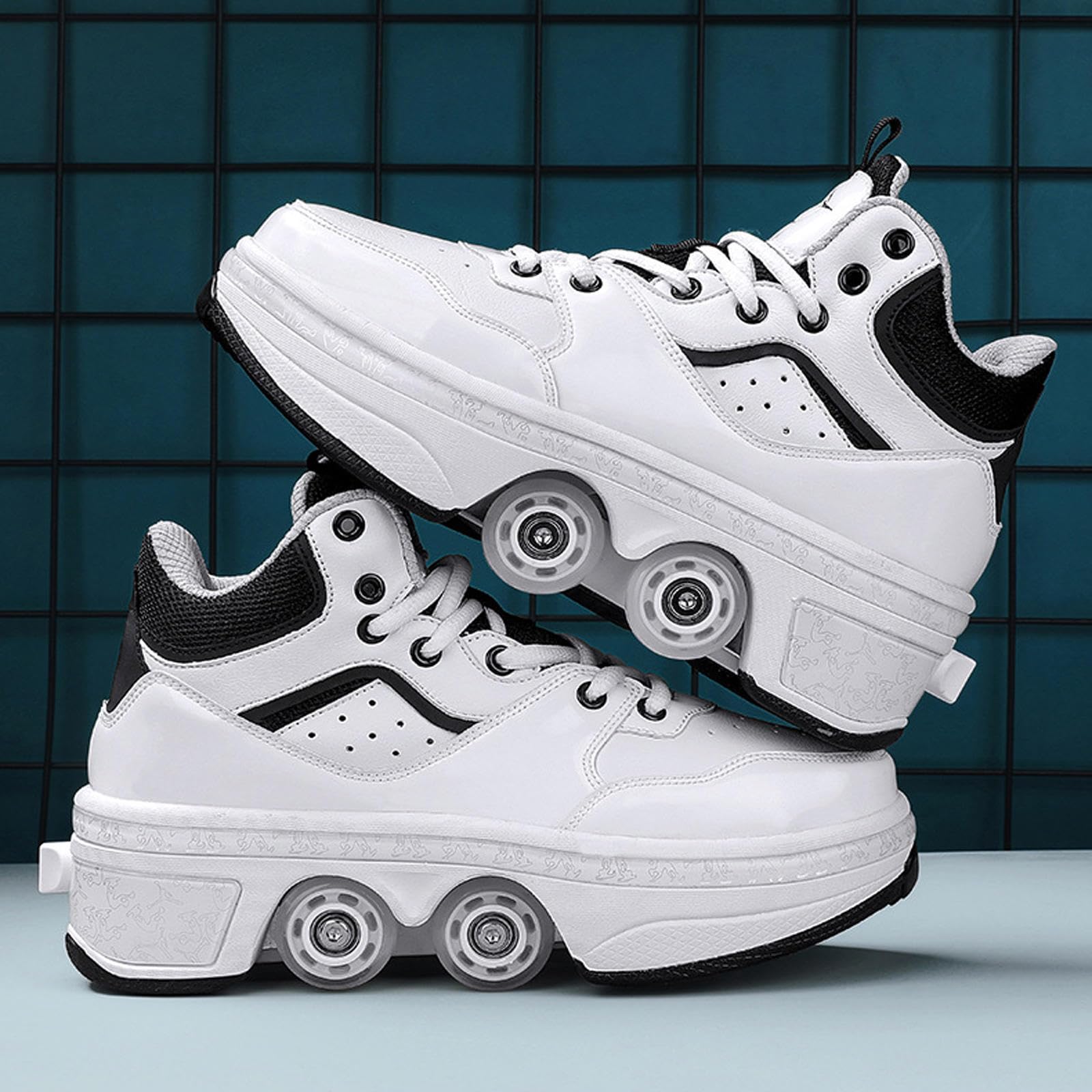 Roller Skate Schuhe Parkour Casual Retractable Deformation Roller Schuhe Skate Schuhe mit Rad
