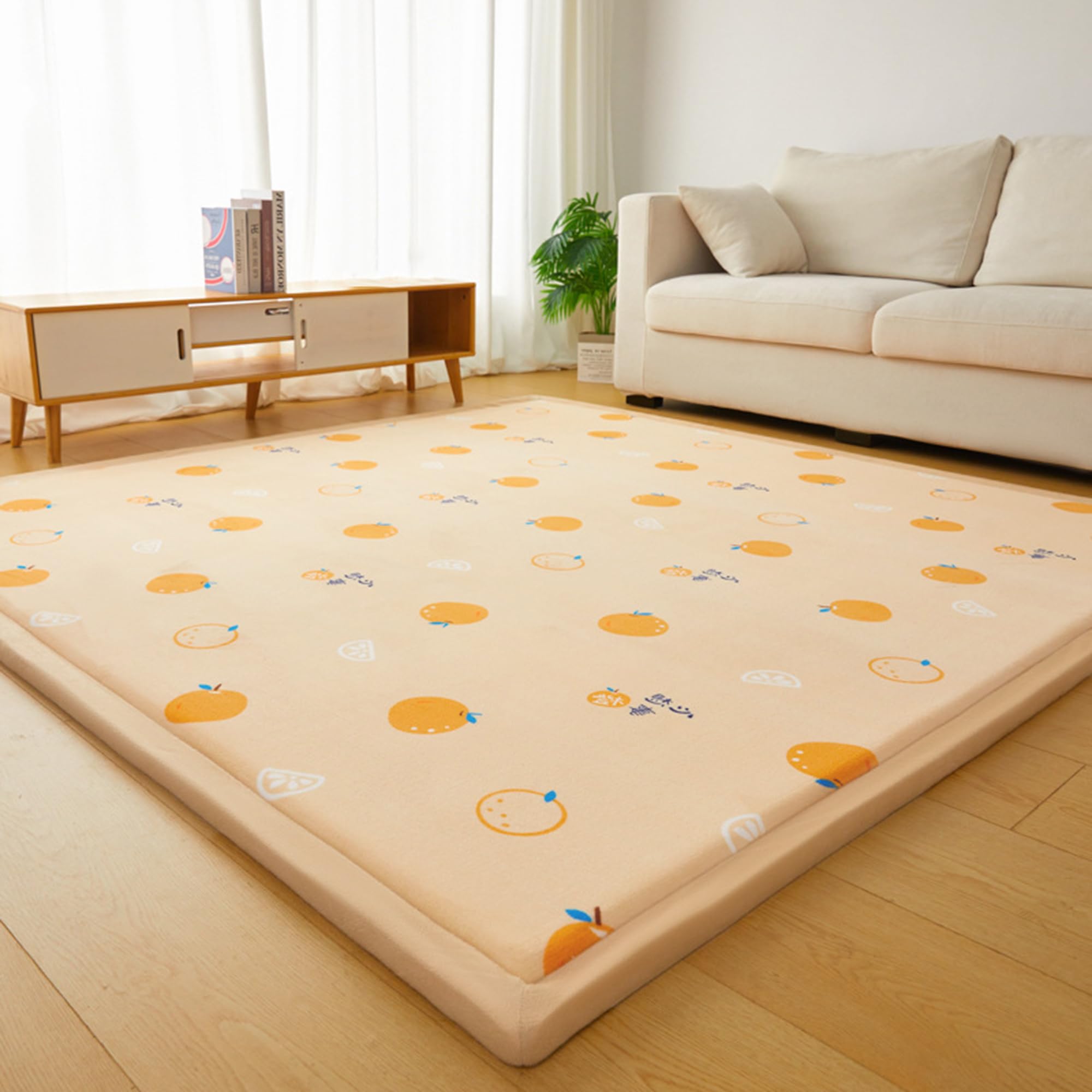 Tapis de chambre d'enfant en peluche douce pour espace de jeu
