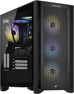 Corsair Vengeance i7500 Series Gaming PC - Liquid Cooled Intel Core i7 14700KF CPU - NVIDIA GeForce RTX 4070 Ti Super GPU - 32GB Vengeance RGB DDR5 Memory - 1TB M.2 SSD - Black
