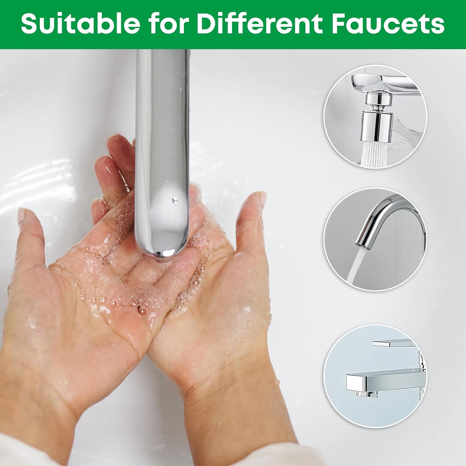 24 Pieces Aerator Tap, Sink Faucet Filters, M24 Aerator Tap with 24 Seals for Female Thread M22 Male Thread M24 for Kitchen Bathroom Taps with 1 Box