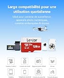 Lexar Carte Micro SD 128 Go, Jusqu'à 100 Mo/s - 5