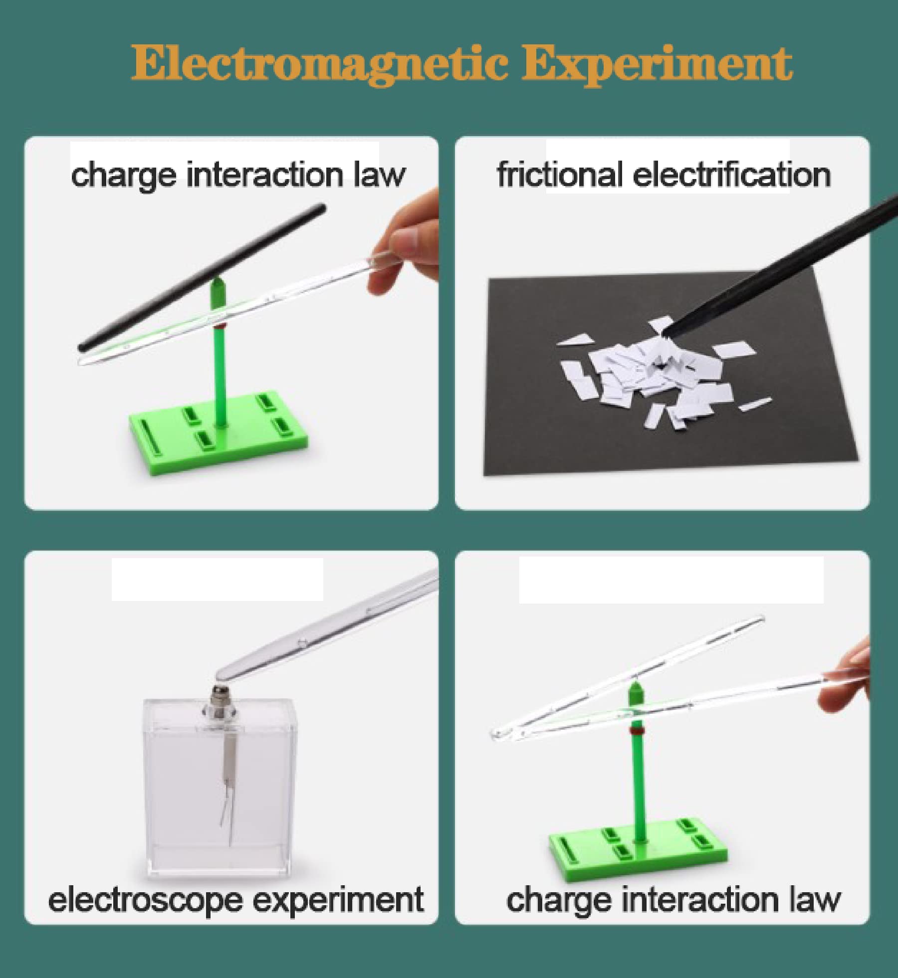 Physik Baukasten Elektrobaukasten für Kinder Science Lab Grundlegende Elektrizität Magnetismus Experiment Bildung Kits für Junior Senior High School Studenten