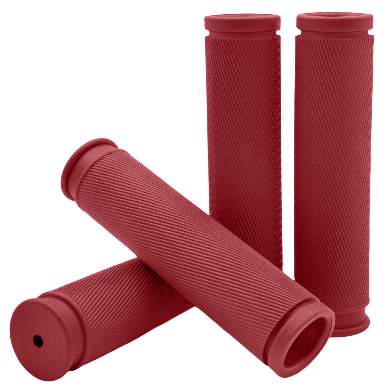 TIKBRO Bike Handlebar Grips 2 Pairs Comfortable Anti-Slip Rubber Mountain Bicycle Handle Grips for MTB BMX
