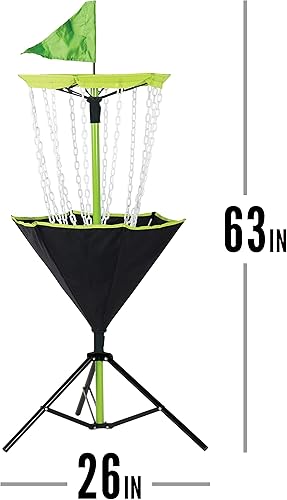 Miniatura 3 de Franklin Sports Cestas de golf de disco – objetivo de golf portátil con cadenas incluidas – Equipo de soporte de cesta de golf de disco
