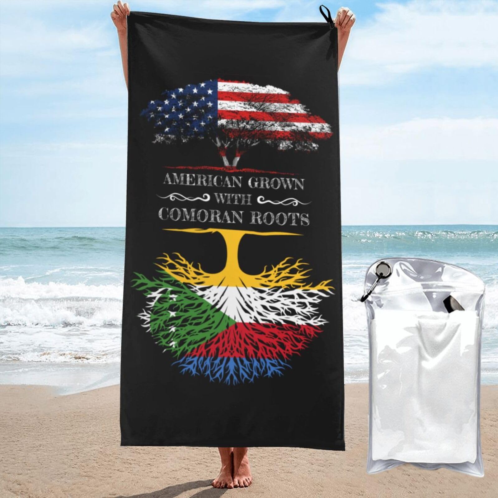 Serviette de plage sans sable 70x140cm, fini le sac lourd après la piscine