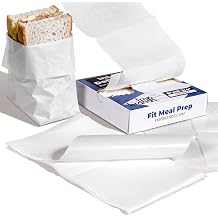 Fit Meal Prep 500 Pack 6 x 10.75 Inches Deli Wax Paper Sheets, Interfolded Pop-Up Pre-Cut Deli Wraps, Waterproof and Greaseproof Food Wrap Paper for Sandwiches, Restaurants, Bakeries, and Home Use