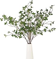 OBDXZHC 6pcs 41.3" Artificial Olive Greenery Stems for Vases - Realistic Bendable Fake Branches for Home Office Garden Decor