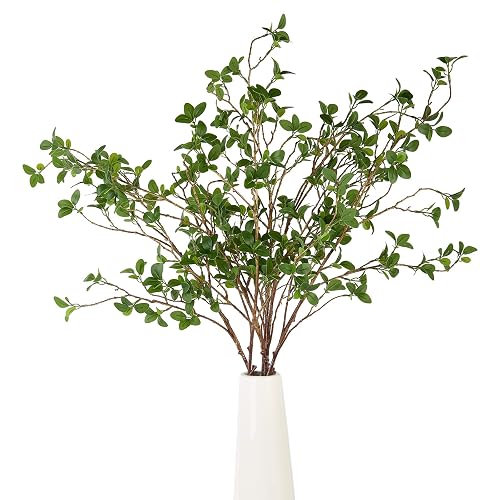 6pcs 41.3inch Greenery Stems Artificial Branches for Vases Olive, Spring