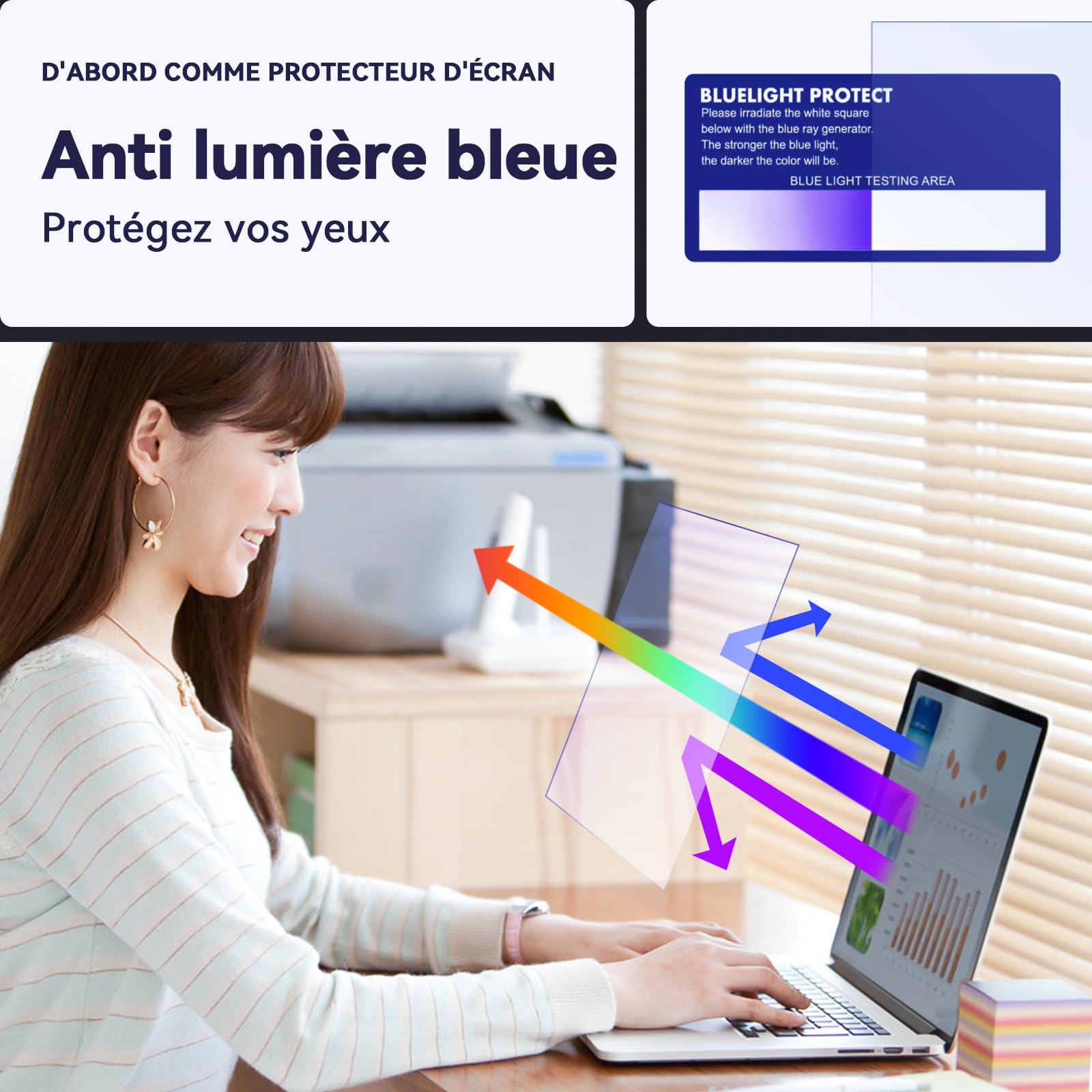 Mamol 2 Unità Protezione Dello Schermo per 14 Pollici 16:9 Aspetto, Anti-luce Blu Pellicola Protettiva Schermo Premium Per Schermo Pc Monitor, Anti Riflessi Protezione dello schermo per Computer