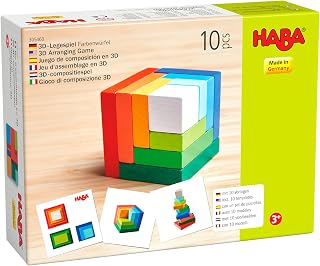 HABA Rainbow Cube - 3D Arranging Game (Made in Germany)