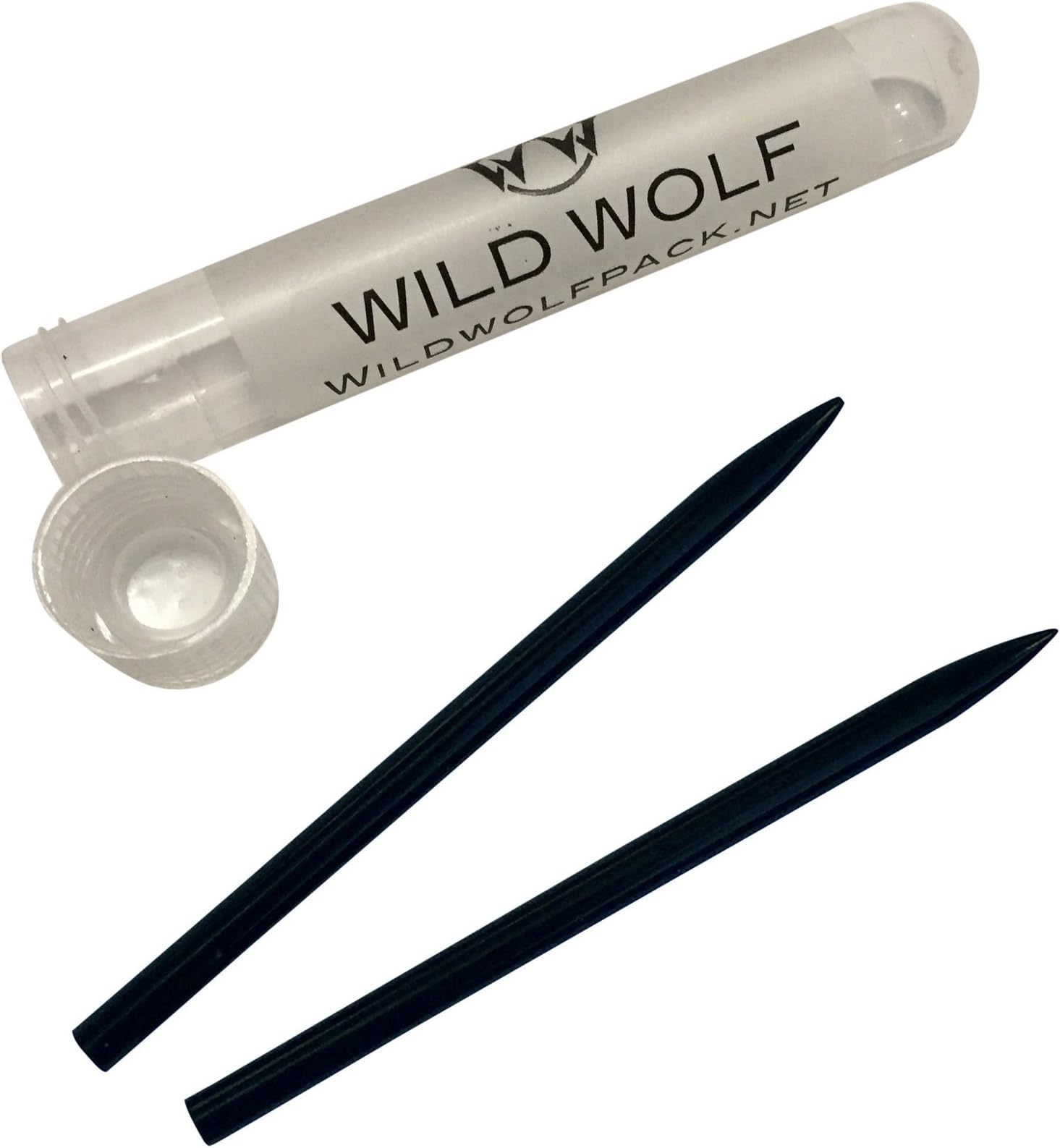 Paracord FID, Lacing, Stitching Needles, 2 Black Stainless Steel Fids with Plastic Storage Case – for 550 Paracord or Leather – 3.5 in (9 cm) Long with a Dia. of 5 mm and a Screw Threaded Shaft
