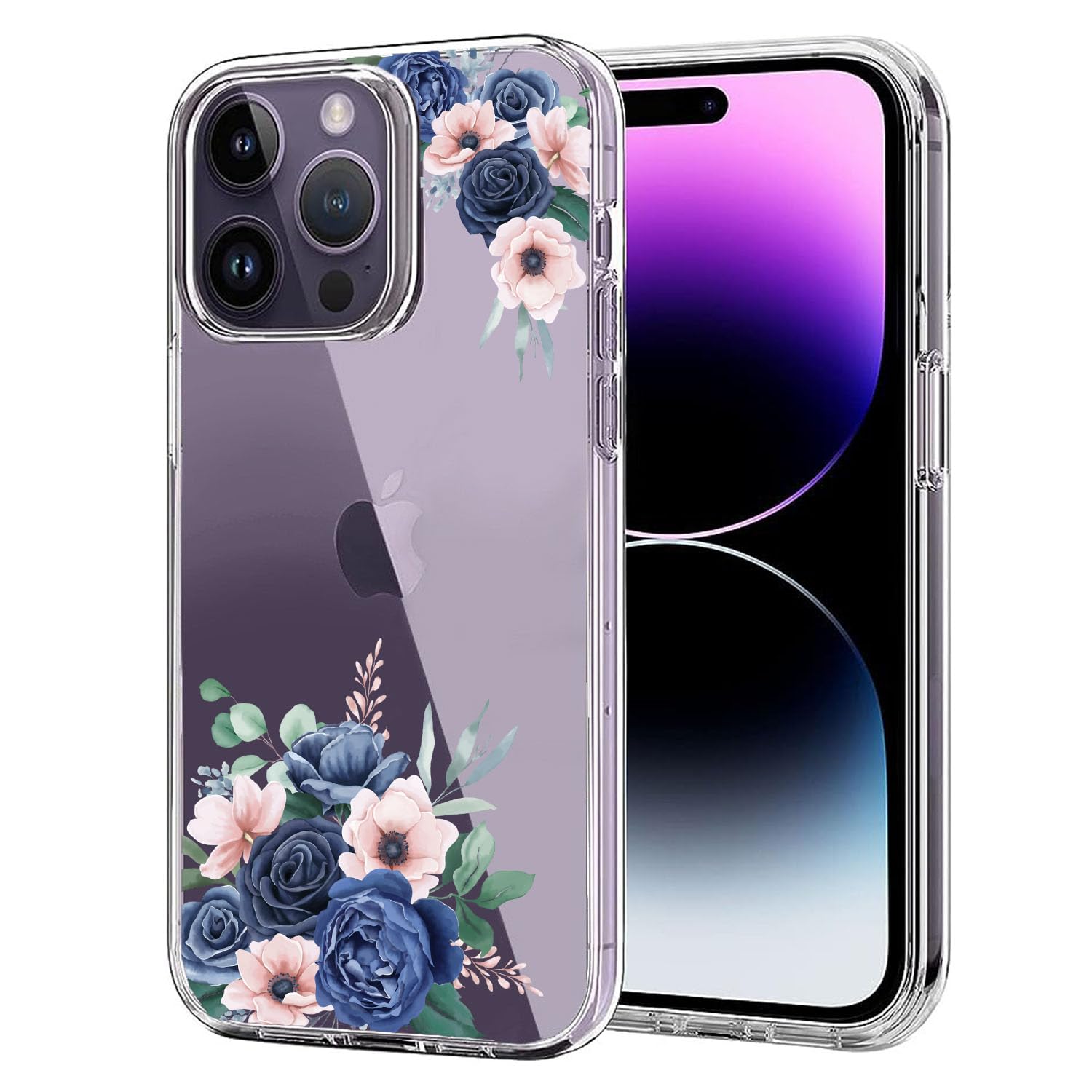 MITZVAH Silicone Designed For iPhone 14 Pro Max Back Cover For Girls- Floral Printed Case Clear Case-Back Cover 256Gb Cover- iPhone 14 Pro Max Transparent Case (B0CMQQWWPL) Amazon Price History, Amazon Price Tracker