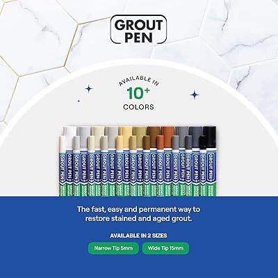Factory Colors Tile Repair Paint Marker Fugen Marker For Grout Pen Dark Grey - Ideal To Restore The Look Of Tile Grout Lines - View #10