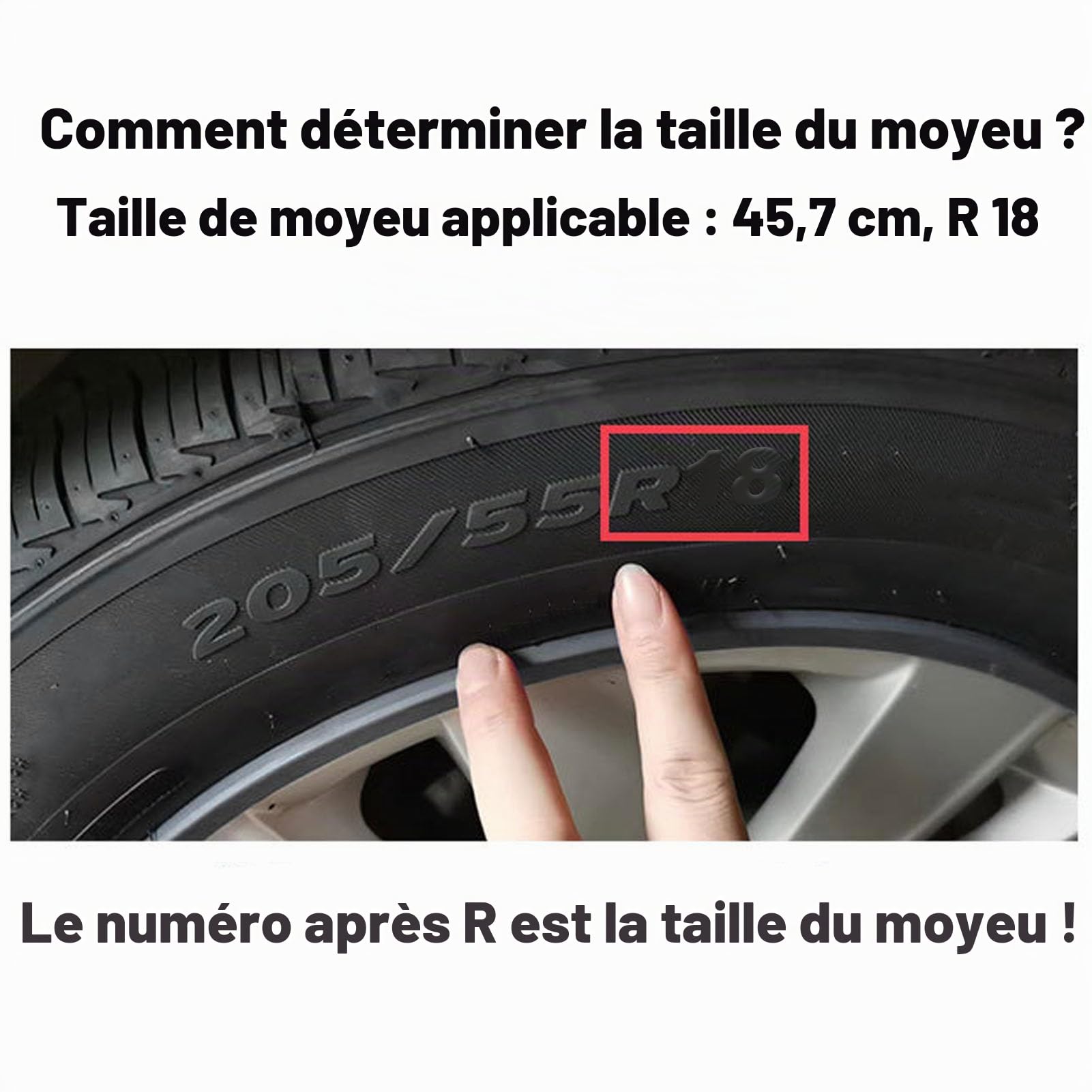 Akozon Le Protecteur de Jante en Alliage D'aluminium Assure Une Protection à 360 Degrés pour Les Jantes de Voiture, Moyeu Universel Rouge de 18 Pouces.