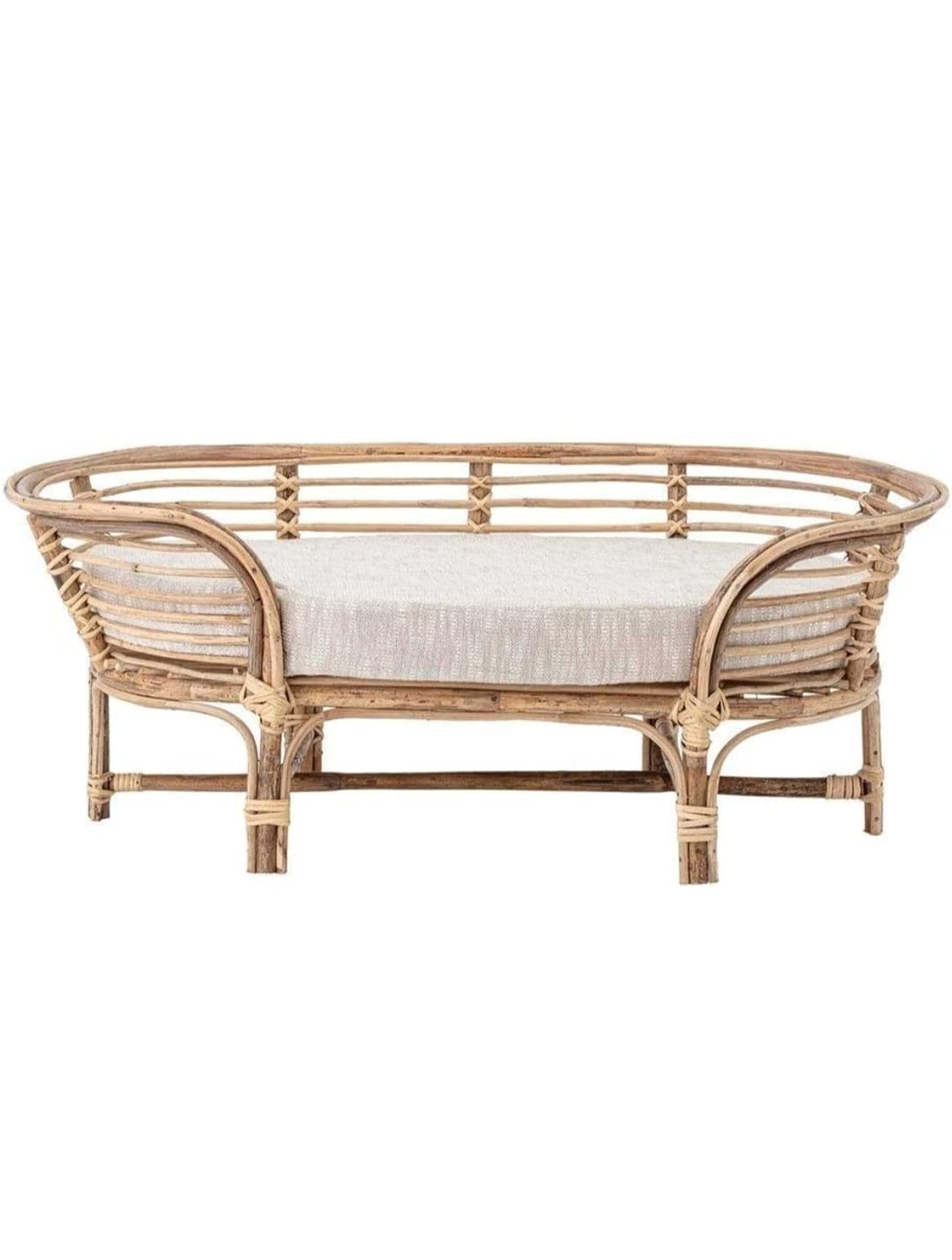 MOOCH VILLA Moochvilla Wooden Bamboo Cane Pet Bed for Dogs and Cats with Foam (B0CD2M2NF5) Amazon Price History, Amazon Price Tracker