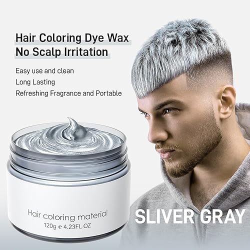 Miniatura 30 de Glod - Tinte temporal para el cabello, cera temporal para el cabello, tinte natural lavable para el cabello, para mujeres, hombres, niños, fiesta