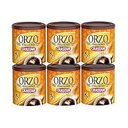 Crastan Orzo Solubile 100% Italiano - Confezione da 6 barattoli da 120 grammi