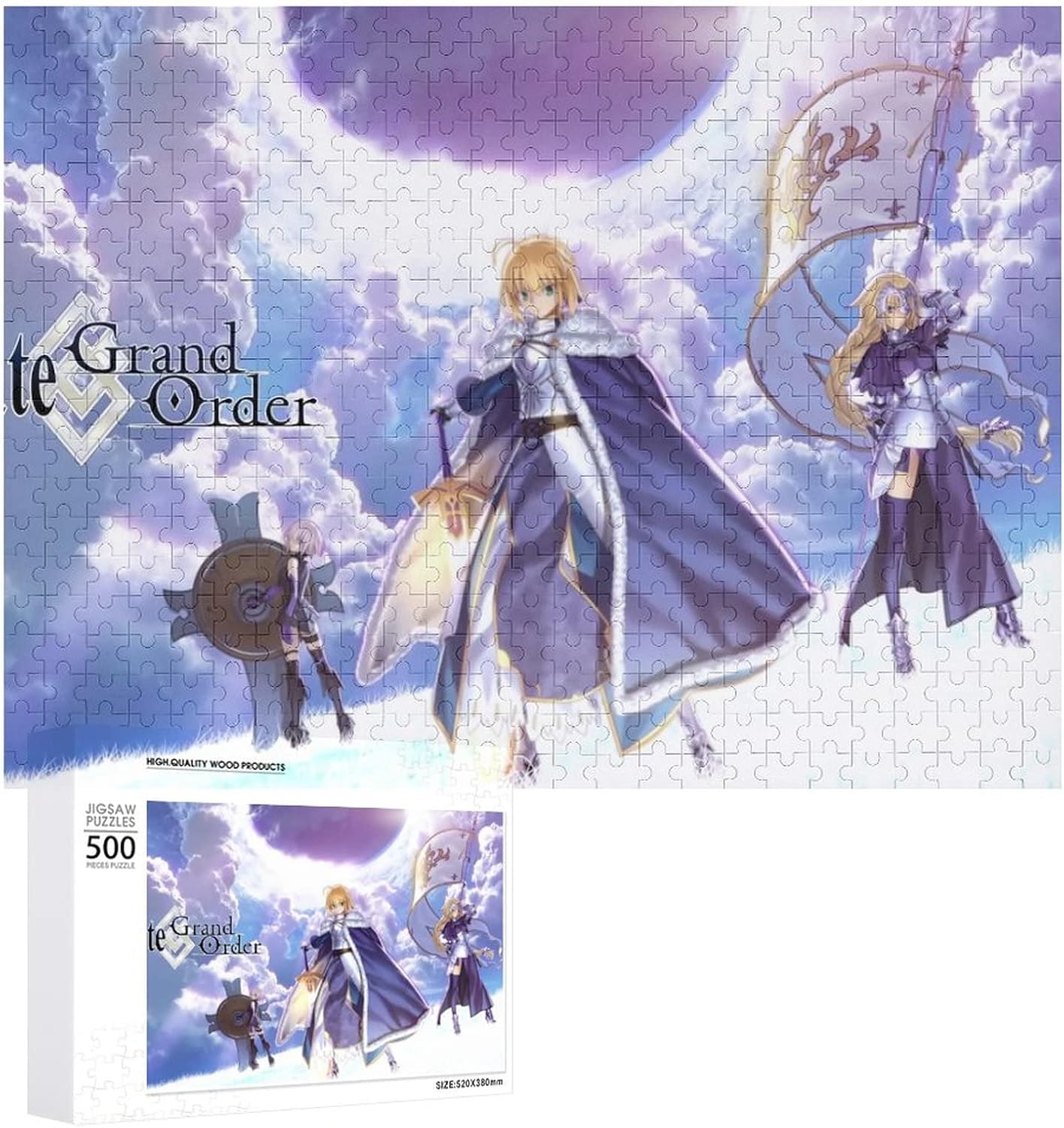 Amazon.co.jp: Fate Fgo Fate Puzzle, Cute Wooden Puzzle, Educational Toy ...