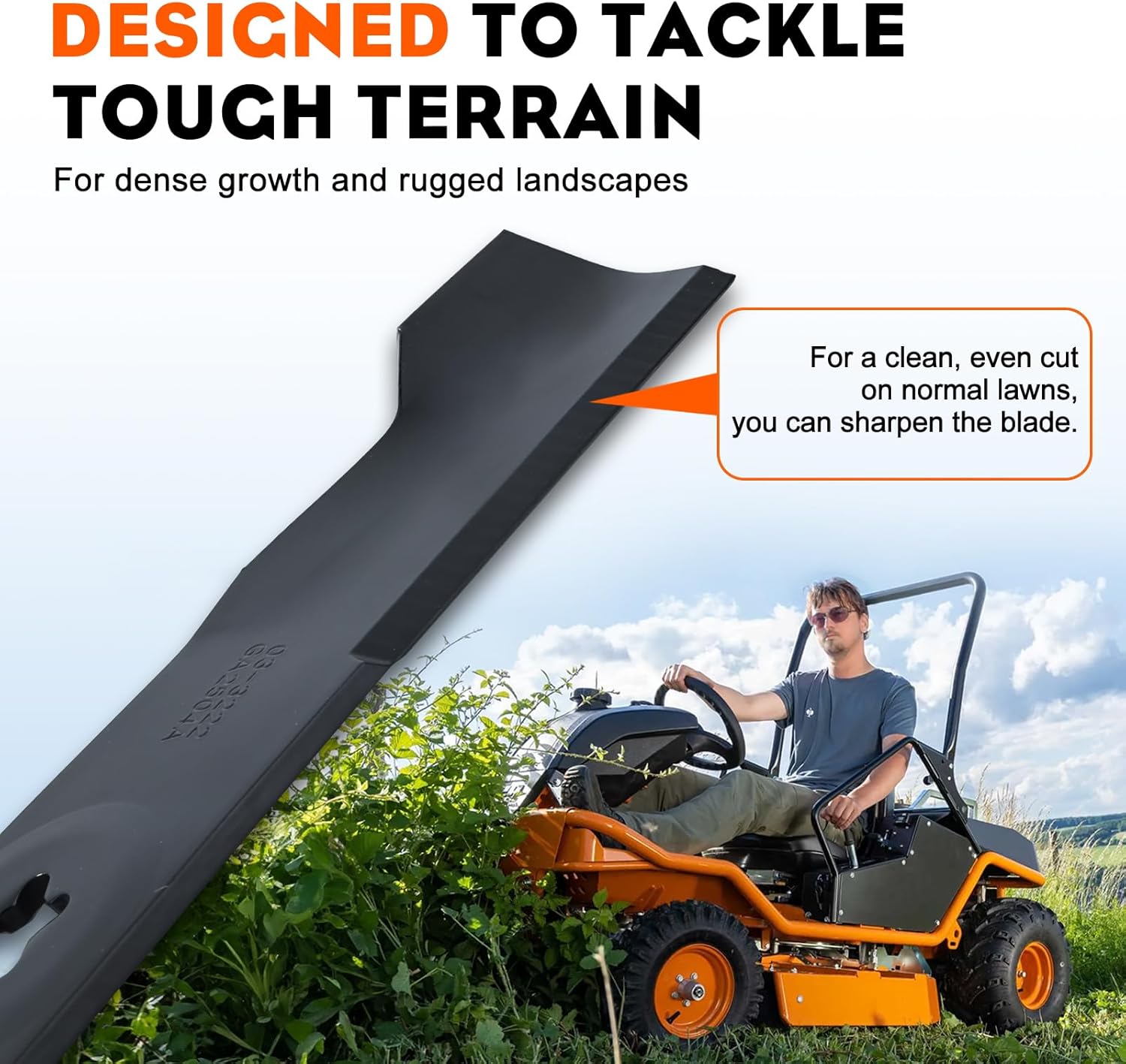 Hipa 3-Pack 532180054 High Lift Mower Blades 5-Point Star Set for Husqvarna Z248F YTH24V48 YTH24K48 48 inch Riding Mower Lawn Mower Models Replace 180054 173920 Blade
