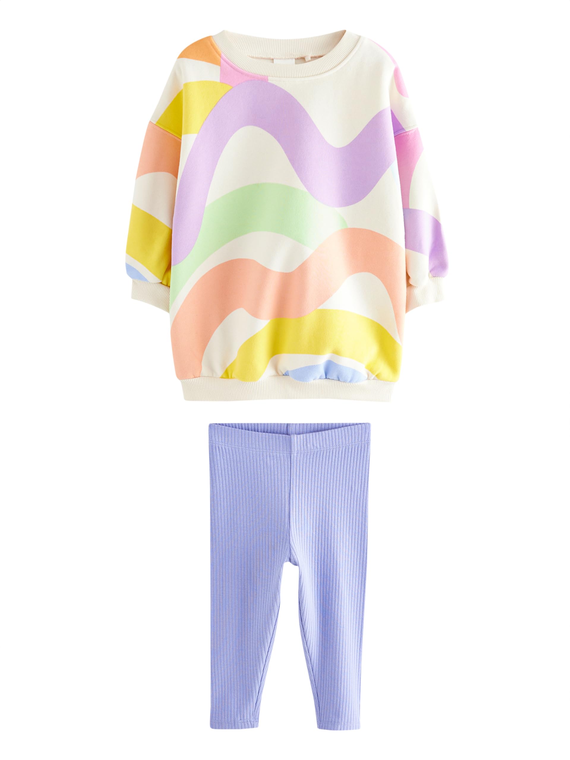 NEXT Młodsze dziewczynki Bluza i legginsy w komplecie