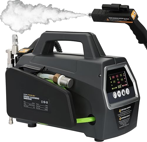Limpiador a vapor de alta presión de 2200 W, vaporizador portátil para limpieza, 5 modos de limpieza, calentamiento rápido de 30 segundos, 120 V