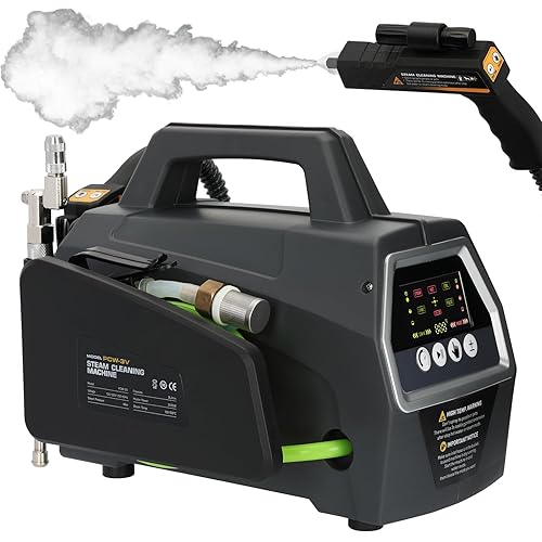 2200W High Pressure Steam Cleaner, Portable Handheld Steam Cleaner, 5 Cleaning Modes, 30s Fast Heating, 120V, Multi-purpose Steam Cleaner for HVAC, Grout, Car Detailing, Floor, Upholstery