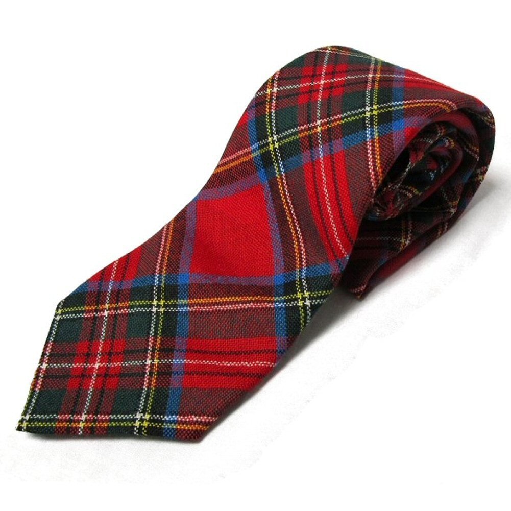 Gents Scottish Clan Ties Available In Various Tartans Made in Scotland