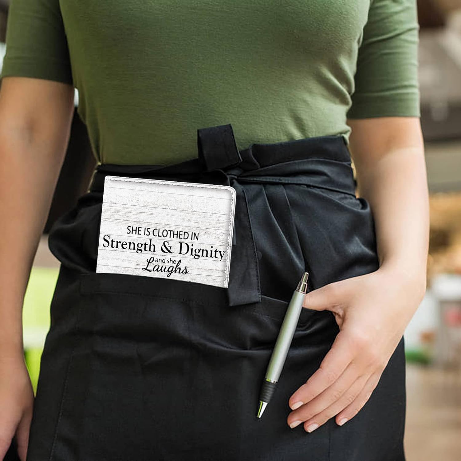 Server Books for Waitress, PU Leather waiter Books with Zipper and Check Book Holder Money Pocket Personal Organizer Wallet for Restaurant Fit Server Aprons,Purple Lavender