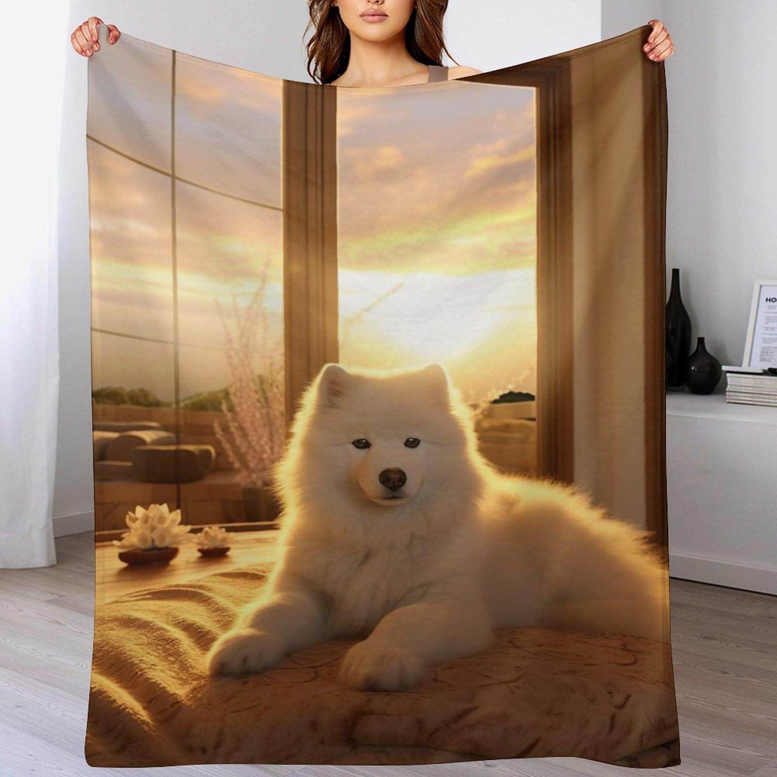 Couverture en flannel pour chien 150x200cm lavable pour lit